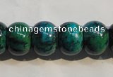 CCS618 15.5 inches 12*16mm rondelle dyed chrysocolla gemstone beads