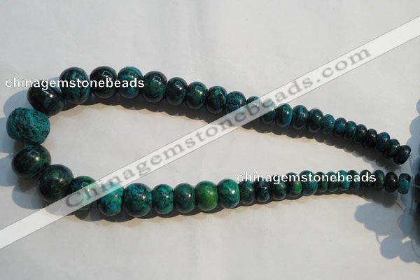 CCS621 15.5 inches 6*10mm – 15*20mm rondelle dyed chrysocolla beads