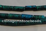 CCS624 15.5 inches 5*13mm tube dyed chrysocolla gemstone beads