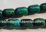 CCS628 15.5 inches 10*14mm drum dyed chrysocolla gemstone beads