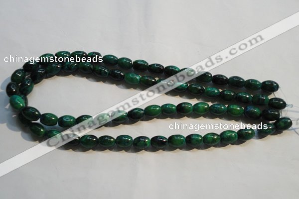 CCS630 15.5 inches 8*12mm rice dyed chrysocolla gemstone beads