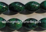 CCS633 15.5 inches 13*18mm rice dyed chrysocolla gemstone beads