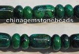 CCS645 15.5 inches 5*10mm rondelle & 10*14mm drum dyed chrysocolla beads