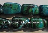 CCS648 15.5 inches 14*20mm nuggets dyed chrysocolla gemstone beads