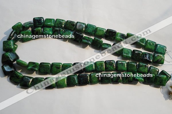 CCS658 15.5 inches 12*12mm square dyed chrysocolla gemstone beads