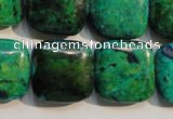 CCS672 15.5 inches 20*20mm square dyed chrysocolla gemstone beads