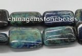 CCS68 16 inches 18*25mm rectangle dyed chrysocolla gemstone beads