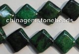 CCS681 15.5 inches 12*12mm diamond dyed chrysocolla gemstone beads