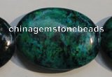 CCS701 15.5 inches 30*40mm oval dyed chrysocolla gemstone beads