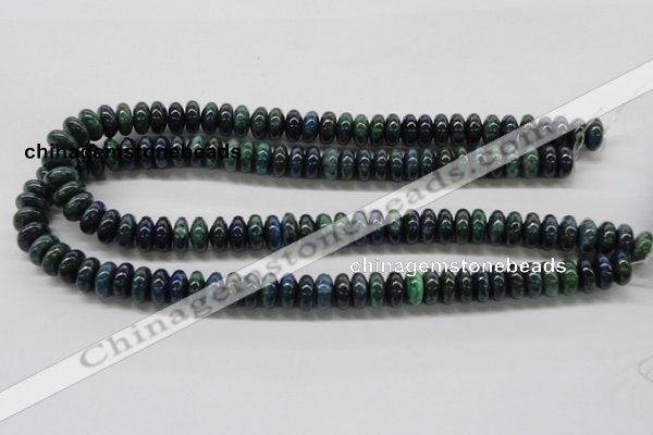 CCS74 15.5 inches 6*10mm rondelle dyed chrysocolla gemstone beads