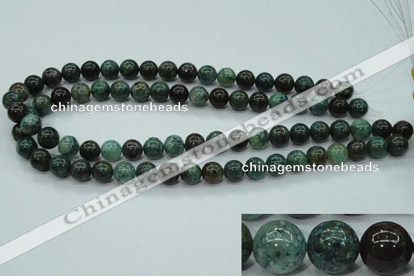 CCS753 15 inches 10mm round chrysocolla gemstone beads wholesale