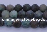 CCS761 15.5 inches 6mm round matte natural chrysocolla beads