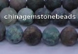 CCS763 15.5 inches 10mm round matte natural chrysocolla beads