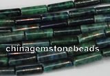 CCS77 15.5 inches 4*13mm tube dyed chrysocolla gemstone beads