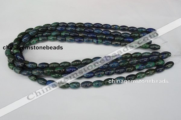 CCS79 15.5 inches 8*12mm rice dyed chrysocolla gemstone beads