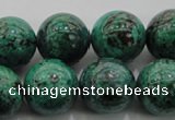 CCS804 15.5 inches 12mm round natural Chinese chrysocolla beads