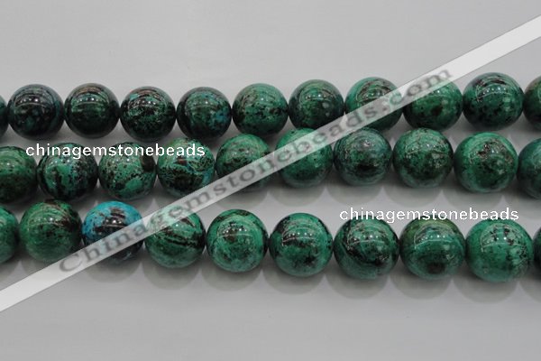 CCS807 15.5 inches 18mm round natural Chinese chrysocolla beads