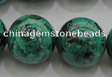 CCS808 15.5 inches 20mm round natural Chinese chrysocolla beads