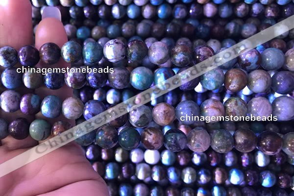 CCS859 15.5 inches 8mm round natural chrysocolla beads wholesale