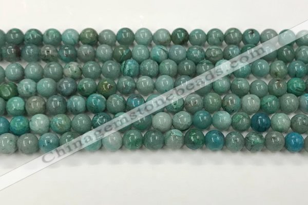 CCS874 15.5 inches 6mm round natural chrysocolla gemstone beads