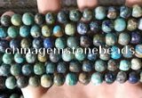 CCS877 15.5 inches 8mm round natural chrysocolla beads wholesale