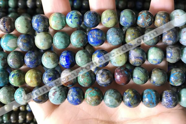 CCS878 15.5 inches 10mm round natural chrysocolla beads wholesale