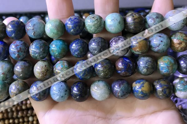 CCS879 15.5 inches 12mm round natural chrysocolla beads wholesale