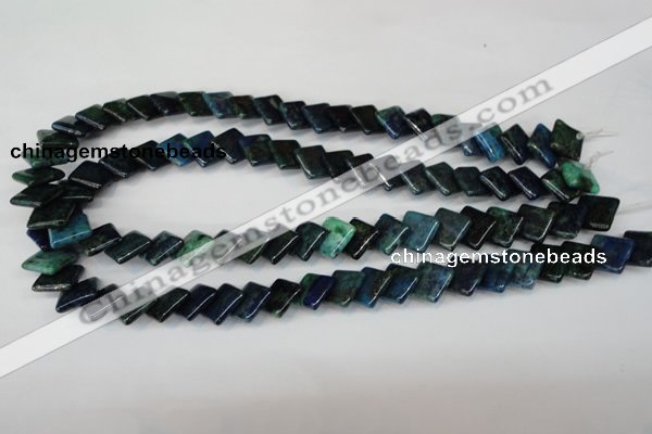 CCS88 15.5 inches 12*12mm diamond dyed chrysocolla gemstone beads