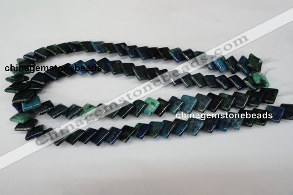 CCS88 15.5 inches 12*12mm diamond dyed chrysocolla gemstone beads