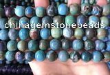 CCS896 15 inches 12mm round natural chrysocolla gemstone beads