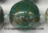 CCS906 15.5 inches 18mm round natural chrysocolla gemstone beads