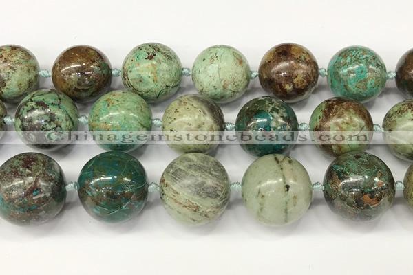 CCS906 15.5 inches 18mm round natural chrysocolla gemstone beads
