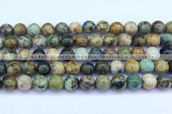 CCS928 15 inches 10mm round chrysocolla beads