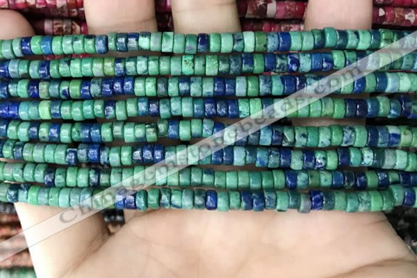 CCS93 15.5 inches 2.5*4mm round heishi chrysocolla beads