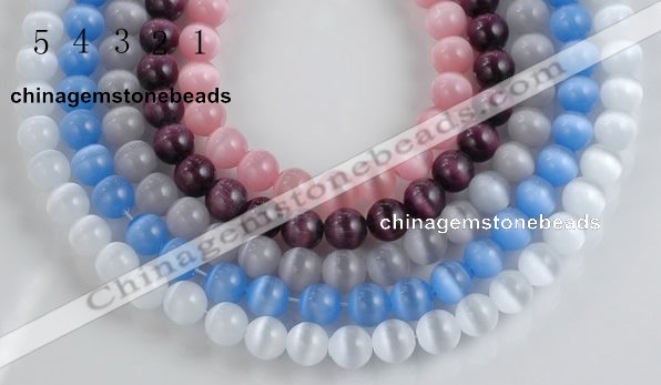 CCT02 Different color 10mm round cats eye beads Wholesale