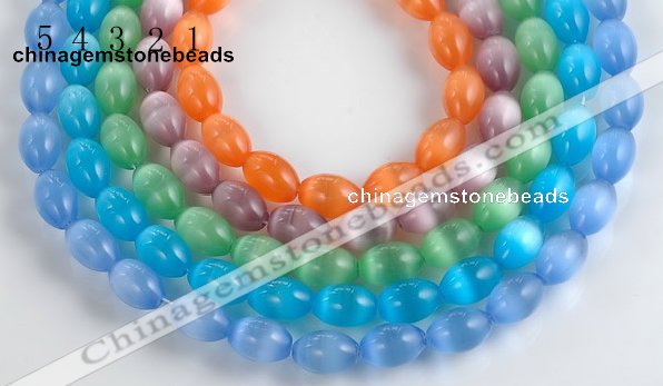 CCT06 10*14mm different color rice cats eye beads Wholesale