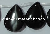 CCT1040 Top-drilled 21*29mm flat teardrop cats eye beads wholesale