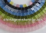 CCT11 Different color 6mm cube-shaped cats eye beads Wholesale