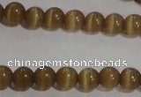 CCT1216 15 inches 4mm round cats eye beads wholesale