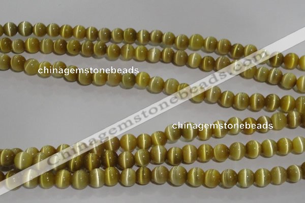CCT1277 15 inches 5mm round cats eye beads wholesale