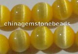 CCT1375 15 inches 7mm round cats eye beads wholesale