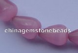 CCT17 14 inches 10*14mm teardrop pink cats eye beads wholesale