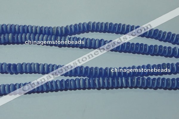 CCT239 15 inches 3*6mm rondelle cats eye beads wholesale