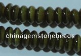 CCT249 15 inches 3*6mm rondelle cats eye beads wholesale