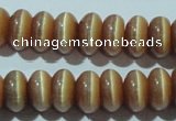 CCT280 15 inches 5*8mm rondelle cats eye beads wholesale
