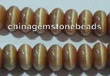 CCT280 15 inches 5*8mm rondelle cats eye beads wholesale