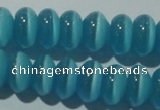 CCT284 15 inches 5*8mm rondelle cats eye beads wholesale