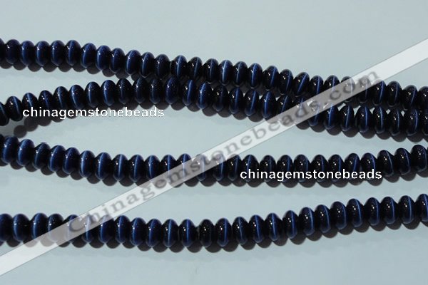 CCT292 15 inches 5*8mm rondelle cats eye beads wholesale