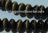 CCT293 15 inches 5*8mm rondelle cats eye beads wholesale