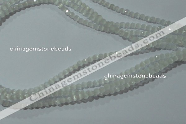 CCT301 15 inches 4mm faceted round cats eye beads wholesale